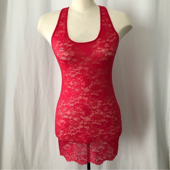 ARITZIA Wilfred magenta lace racerback tank. Size XS. - Picture 1 of 8